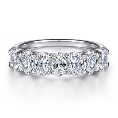 925 Silver Ring Zircon Ring Gang Drill Temperament Diamond Ring