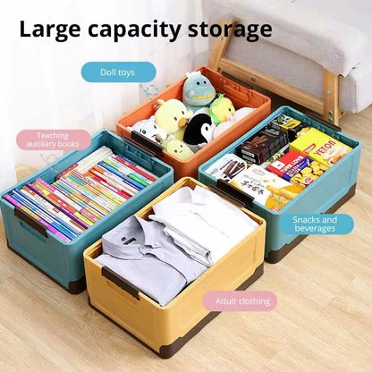 Foldable Storage Box - Durable PP Material, Large Capacity for Clothing & Toys, Space-Saving Organizer